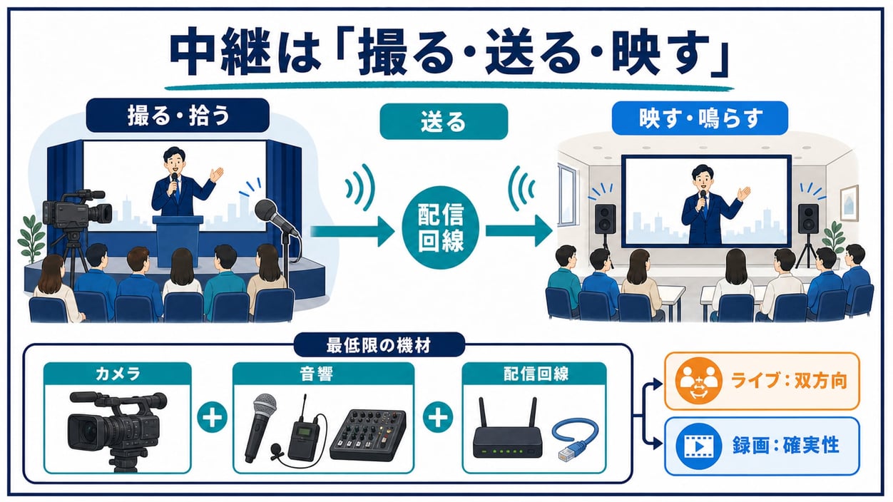 中継