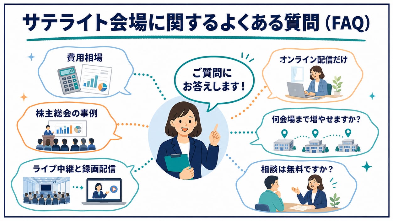 サテライト会場に関するよくある質問(FAQ)