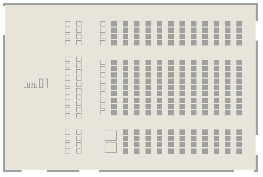 扇町ミュージアムキューブ CUBE01図面